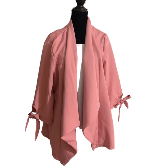SHEIN Sweaters - 5 for 20 Shein handkerchief pink open front cardigan